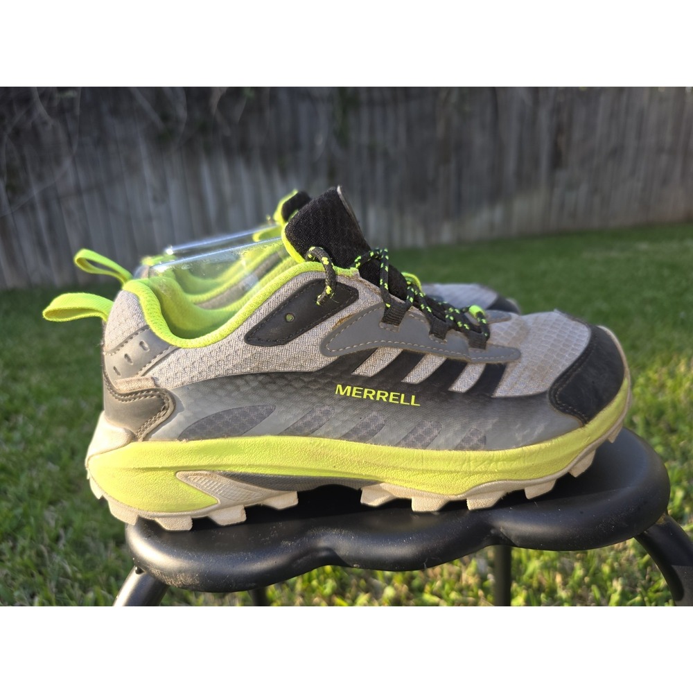 Merrell Nova 3 Trail Running Shoes Grey Lime Green MK268068 Mens Size 6M - Picture 4 of 8
